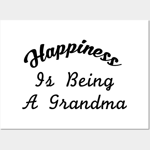 Great Grandma For Women Happiness Is Being A Grandma Wall Art by chrizy1688